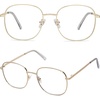image:imageSOJOS Classic Square Blue Light Blocking Glasses for Women Men Stylish Computer Glasses SJ1137Gold