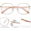 image:imageSOJOS Classic Square Blue Light Blocking Glasses for Women Men Stylish Computer Glasses SJ1137Rose Gold