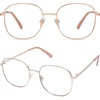 image:imageSOJOS Classic Square Blue Light Blocking Glasses for Women Men Stylish Computer Glasses SJ1137Rose Gold