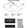 image:imageSOJOS Classic Square Blue Light Blocking Glasses for Women Men Stylish Computer Glasses SJ1137Silver