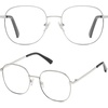 image:imageSOJOS Classic Square Blue Light Blocking Glasses for Women Men Stylish Computer Glasses SJ1137Silver