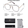image:imageSOJOS Classic Square Blue Light Blocking Glasses for Women Men Stylish Computer Glasses SJ1137Tortoise