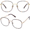 image:imageSOJOS Classic Square Blue Light Blocking Glasses for Women Men Stylish Computer Glasses SJ1137Tortoise