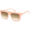 image:imageSOJOS Classic Trendy Flat Top Sunglasses for Women Men Designer UV400 Sunnies SJ2250 PinkBrown