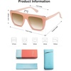 image:imageSOJOS Classic Trendy Flat Top Sunglasses for Women Men Designer UV400 Sunnies SJ2250 PinkBrown