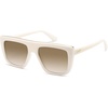image:imageSOJOS Classic Trendy Flat Top Sunglasses for Women Men Designer UV400 Sunnies SJ2250 WhiteBrown