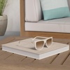image:imageSOJOS Classic Trendy Flat Top Sunglasses for Women Men Designer UV400 Sunnies SJ2250 WhiteBrown