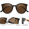 image:imageSOJOS Classic Trendy Round Sunglasses Womens Mens UV400 Vacation Sunnies SJ2068Black Gradient TortoiseBrown