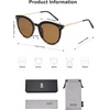 image:imageSOJOS Classic Trendy Round Sunglasses Womens Mens UV400 Vacation Sunnies SJ2068Black Gradient TortoiseBrown