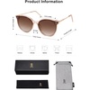 image:imageSOJOS Classic Trendy Round Sunglasses Womens Mens UV400 Vacation Sunnies SJ2068BrownBrown