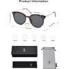 image:imageSOJOS Classic Trendy Round Sunglasses Womens Mens UV400 Vacation Sunnies SJ2068Dark TortoiseGrey