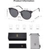 image:imageSOJOS Classic Trendy Round Sunglasses Womens Mens UV400 Vacation Sunnies SJ2068Grey TortoiseGrey