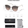image:imageSOJOS Classic Trendy Round Sunglasses Womens Mens UV400 Vacation Sunnies SJ2068Grey gold