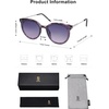 image:imageSOJOS Classic Trendy Round Sunglasses Womens Mens UV400 Vacation Sunnies SJ2068Purple PatternPurple