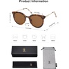 image:imageSOJOS Classic Trendy Round Sunglasses Womens Mens UV400 Vacation Sunnies SJ2068TortoiseBrown