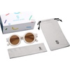 image:imageSOJOS Cute Round Polarized Sunglasses for Kids Girls Boys UV400 Protection De Sol Gafas Beach HolidayBeigeBrown