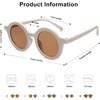 image:imageSOJOS Cute Round Polarized Sunglasses for Kids Girls Boys UV400 Protection De Sol Gafas Beach HolidayBeigeBrown