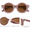 image:imageSOJOS Cute Round Polarized Sunglasses for Kids Girls Boys UV400 Protection De Sol Gafas Beach HolidayDark RedBrown