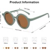 image:imageSOJOS Cute Round Polarized Sunglasses for Kids Girls Boys UV400 Protection De Sol Gafas Beach HolidayGreenBrown