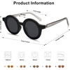 image:imageSOJOS Cute Round Polarized Sunglasses for Kids Girls Boys UV400 Protection De Sol Gafas Beach HolidayMatte Black