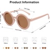 image:imageSOJOS Cute Round Polarized Sunglasses for Kids Girls Boys UV400 Protection De Sol Gafas Beach HolidayPinkBrown