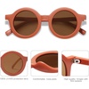 image:imageSOJOS Cute Round Polarized Sunglasses for Kids Girls Boys UV400 Protection De Sol Gafas Beach HolidayRedBrown