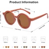 image:imageSOJOS Cute Round Polarized Sunglasses for Kids Girls Boys UV400 Protection De Sol Gafas Beach HolidayRedBrown