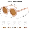 image:imageSOJOS Cute Round Polarized Sunglasses for Kids Girls Boys UV400 Protection De Sol Gafas Beach HolidayTransparent Pink
