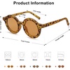 image:imageSOJOS Cute Round Polarized Sunglasses for Kids Girls Boys UV400 Protection De Sol Gafas Beach HolidayYellow Tortoise
