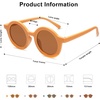image:imageSOJOS Cute Round Polarized Sunglasses for Kids Girls Boys UV400 Protection De Sol Gafas Beach HolidayYellowBrown