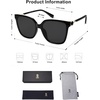 image:imageSOJOS Fashion Square Sunglasses for Women Trendy UV Protection Lens Womens Sunnies Sunglasses SJ2196Black