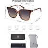 image:imageSOJOS Fashion Square Sunglasses for Women Trendy UV Protection Lens Womens Sunnies Sunglasses SJ2196Brown Tortoise
