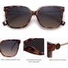 image:imageSOJOS Fashion Square Sunglasses for Women Trendy UV Protection Lens Womens Sunnies Sunglasses SJ2196Brown Tortoise
