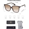 image:imageSOJOS Fashion Square Sunglasses for Women Trendy UV Protection Lens Womens Sunnies Sunglasses SJ2196Dark Brown