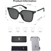 image:imageSOJOS Fashion Square Sunglasses for Women Trendy UV Protection Lens Womens Sunnies Sunglasses SJ2196Dark Green
