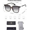 image:imageSOJOS Fashion Square Sunglasses for Women Trendy UV Protection Lens Womens Sunnies Sunglasses SJ2196Greyishbrown Tortoise