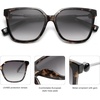 image:imageSOJOS Fashion Square Sunglasses for Women Trendy UV Protection Lens Womens Sunnies Sunglasses SJ2196Greyishbrown Tortoise