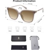 image:imageSOJOS Fashion Square Sunglasses for Women Trendy UV Protection Lens Womens Sunnies Sunglasses SJ2196Solid Grey