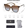 image:imageSOJOS Fashion Square Sunglasses for Women Trendy UV Protection Lens Womens Sunnies Sunglasses SJ2196Tortoise