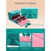 image:imageSOJOS Foldable Travel Sunglass Case 4 Slots Sunglasses Holder women men Portable Space Saving Glasses Organizer SA525