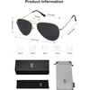 image:imageSOJOS Mens Womens Aviator Sunglasses Classic Semi Metal Frame INSPIRATION SJ1106Black