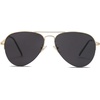 image:imageSOJOS Mens Womens Aviator Sunglasses Classic Semi Metal Frame INSPIRATION SJ1106Black