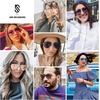 image:imageSOJOS Mens Womens Aviator Sunglasses Classic Semi Metal Frame INSPIRATION SJ1106Black