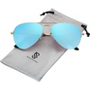 image:imageSOJOS Mens Womens Aviator Sunglasses Classic Semi Metal Frame INSPIRATION SJ1106Blue