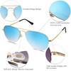 image:imageSOJOS Mens Womens Aviator Sunglasses Classic Semi Metal Frame INSPIRATION SJ1106Blue