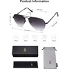 image:imageSOJOS Mens Womens Aviator Sunglasses Classic Semi Metal Frame INSPIRATION SJ1106Grey