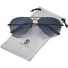 image:imageSOJOS Mens Womens Aviator Sunglasses Classic Semi Metal Frame INSPIRATION SJ1106Grey