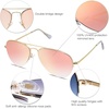 image:imageSOJOS Mens Womens Aviator Sunglasses Classic Semi Metal Frame INSPIRATION SJ1106Pink