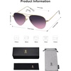 image:imageSOJOS Mens Womens Aviator Sunglasses Classic Semi Metal Frame INSPIRATION SJ1106Purple