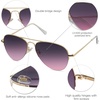 image:imageSOJOS Mens Womens Aviator Sunglasses Classic Semi Metal Frame INSPIRATION SJ1106Purple